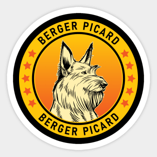 Berger Picard Dog Portrait Sticker